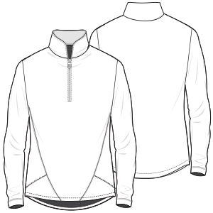 Patron ropa, Fashion sewing pattern, molde confeccion, patronesymoldes.com T-Shirt Lycra 702 MEN T-Shirts